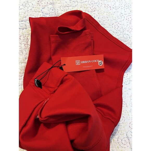 Urban Coco Women's Red Stretch Pull-On Pencil Skirt - Size XL - NWT - Picture 11 of 12